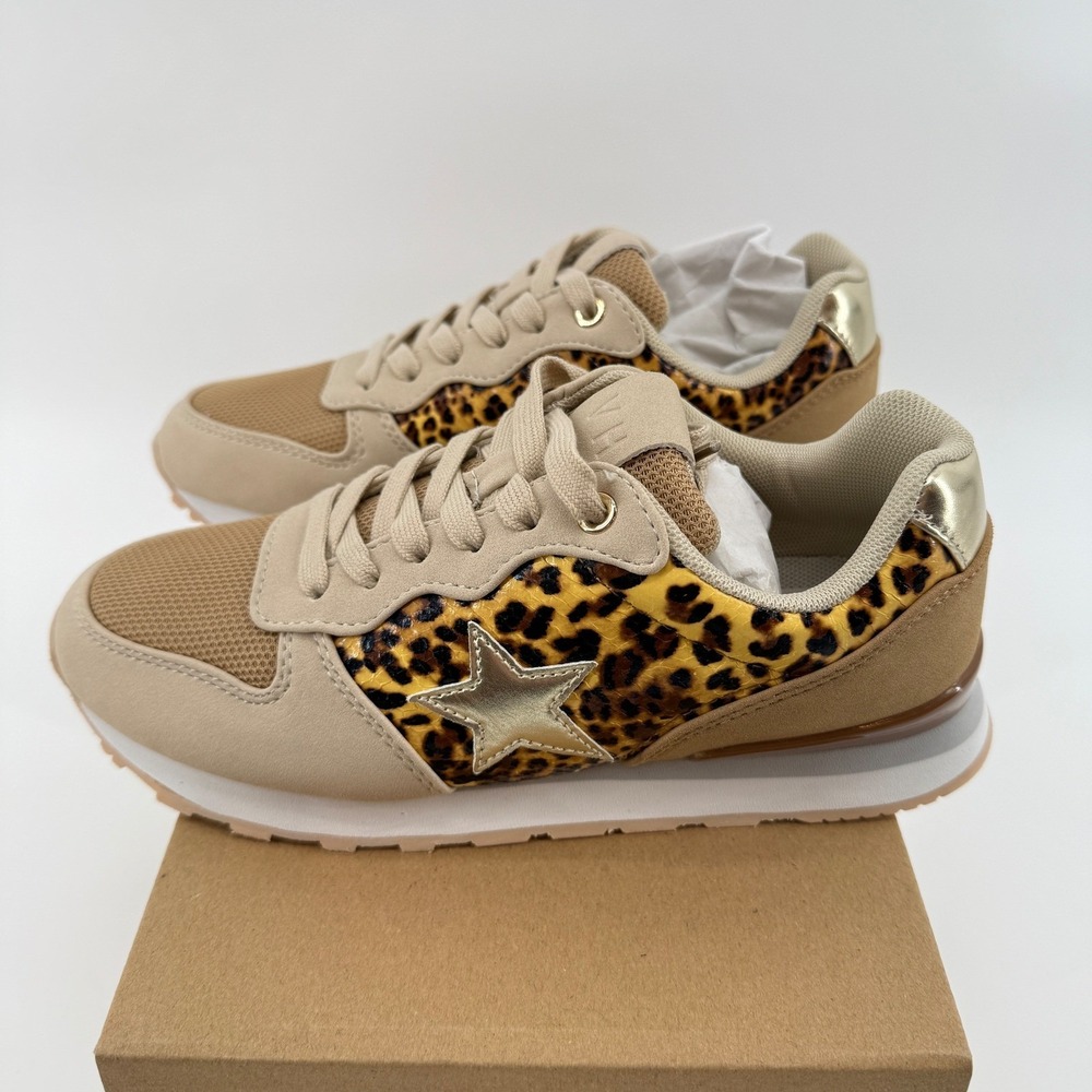 Vintage Havana Sneakers Womens Size 6 Renee Wild Cheetah Star Leopard Print NEW - Picture 10 of 15